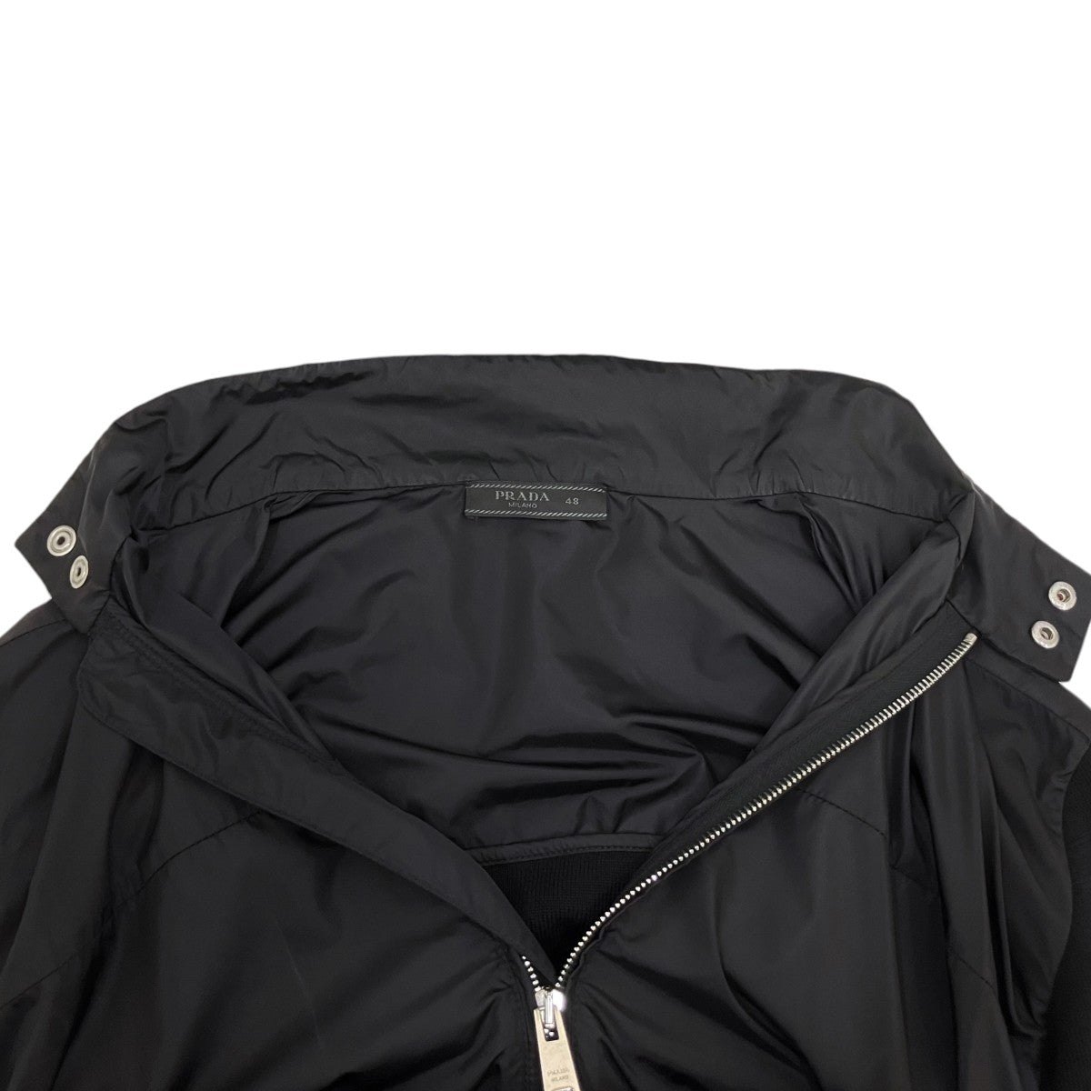 PRADA ニット切替ナイロンジャケットSMC620 R161 U98 古着・中古-6枚目のアイテム画像