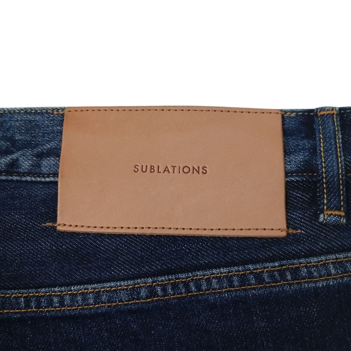 SUBLATIONS 2TUCK WIDE DENIM PANTSデニムパンツS071401 古着・中古-6枚目のアイテム画像
