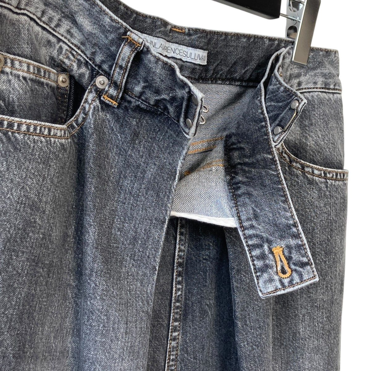 JOHN LAWRENCE SULLIVAN WASHED DENIM WIDE PANTSワイドデニムパンツJLS-02-22 古着・中古-3枚目のアイテム画像