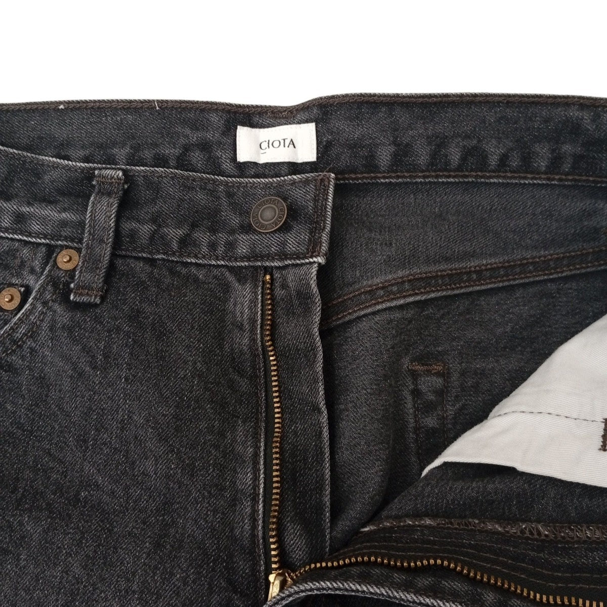 CIOTA スビンコットン 13．5oz ワイドテーパードデニムパンツNPTM-6RF 古着・中古-3枚目のアイテム画像