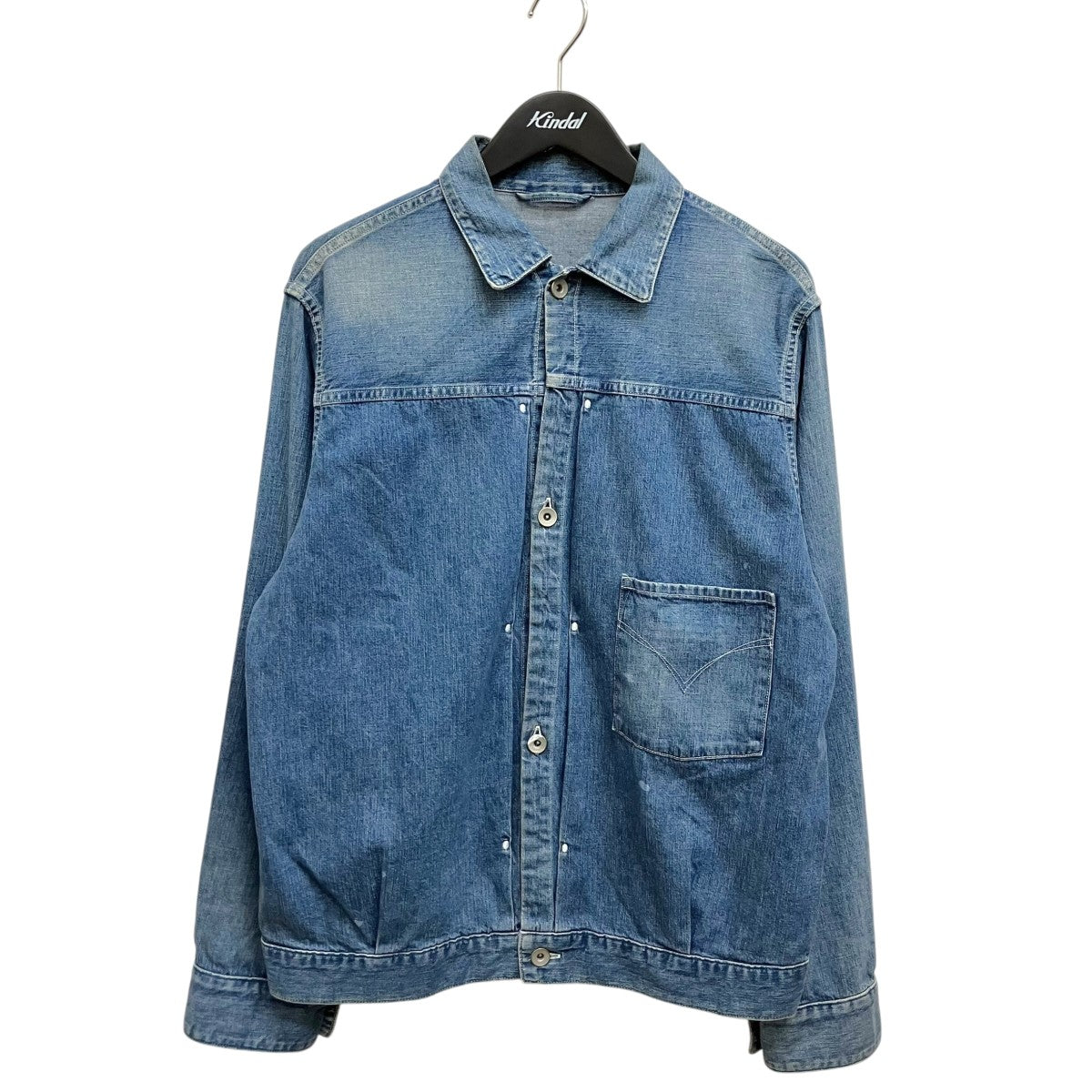 MAATEE＆SONS 24SS LIGHT OZ DENIM PLEATED BLOUSE MT4103-0908B 古着・中古-1枚目のアイテム画像
