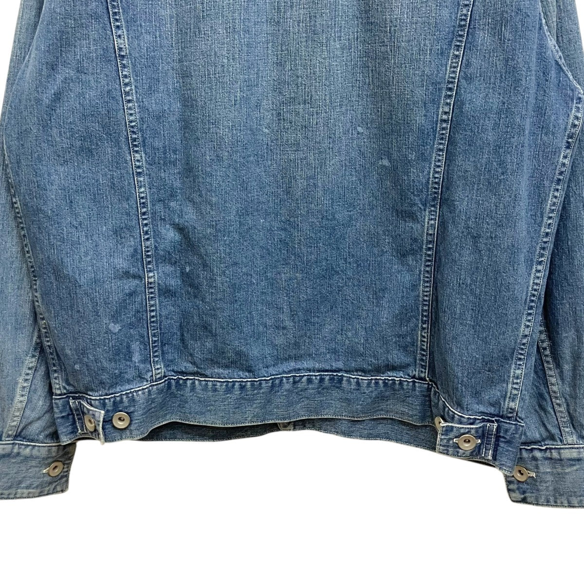 MAATEE＆SONS 24SS LIGHT OZ DENIM PLEATED BLOUSE MT4103-0908B 古着・中古-4枚目のアイテム画像