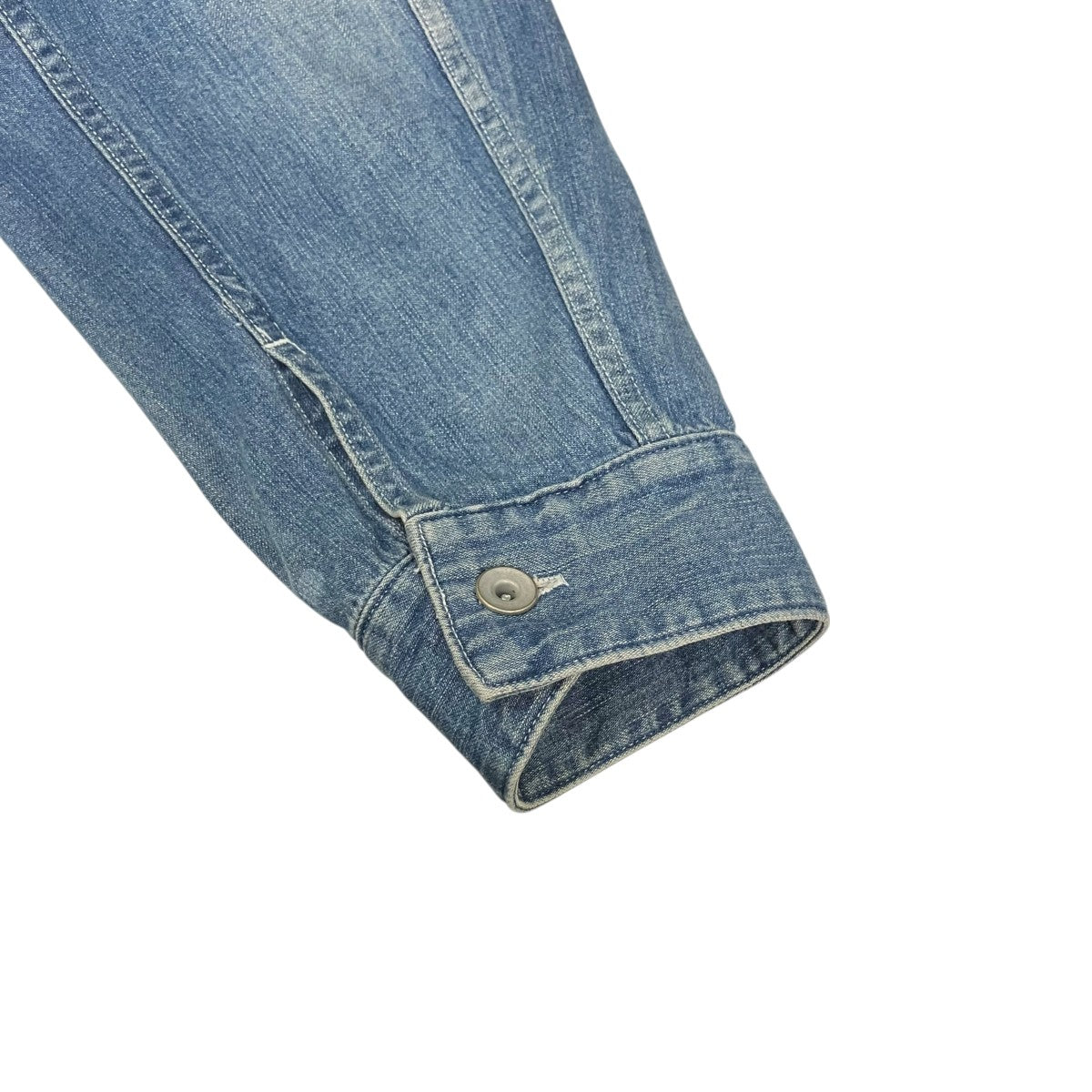 MAATEE＆SONS 24SS LIGHT OZ DENIM PLEATED BLOUSE MT4103-0908B 古着・中古-5枚目のアイテム画像