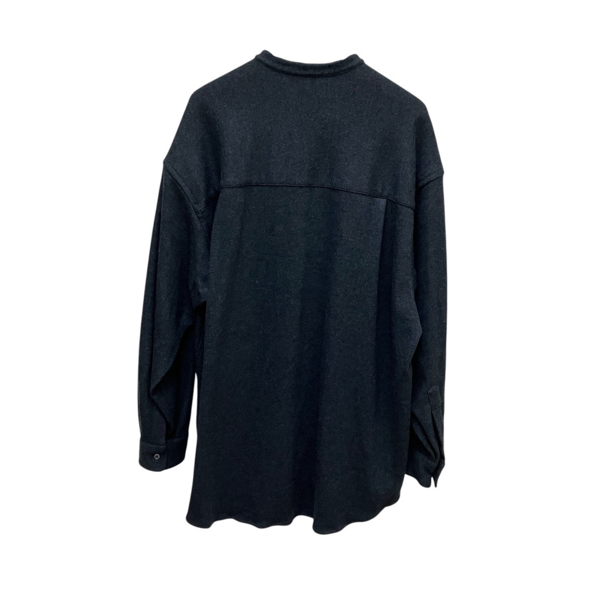 Graphpaper 25AWWool Smooth Flannel Oversized Band Collar Shirt長袖シャツGU253-50222B 古着・中古-3枚目のアイテム画像