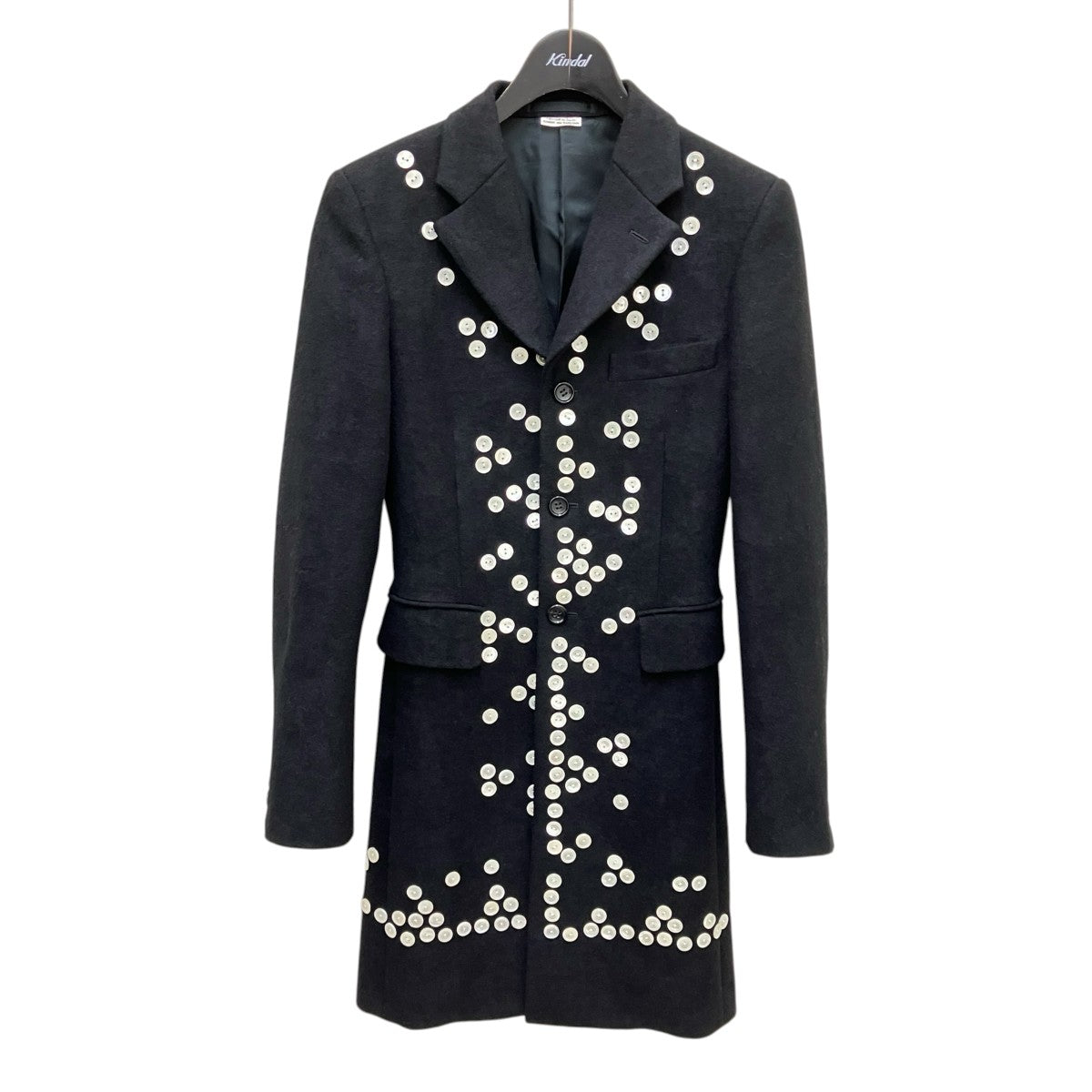 COMME des GARCONS HOMME PLUS PN-J018 AD2024 JACKET WITH MANY BUTTON釦装飾コート 古着・中古-1枚目のアイテム画像