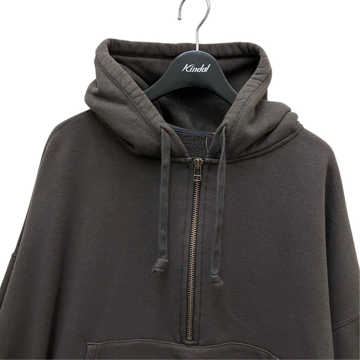 AP STUDIO Wool Mix half zip Hoodieスウェットパーカー25070586203030 古着・中古-2枚目のアイテム画像
