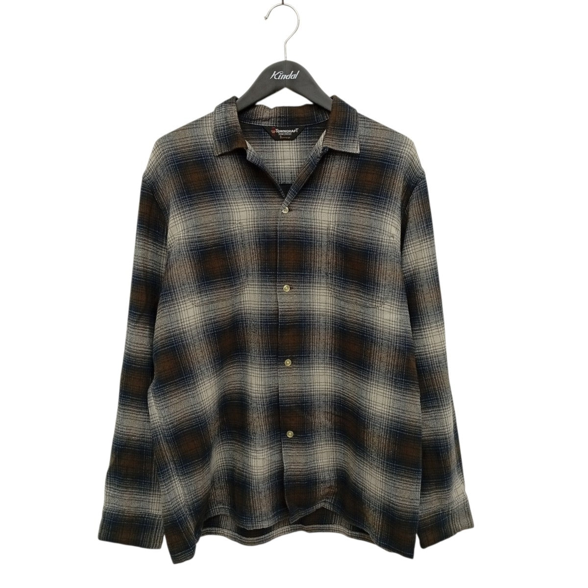 60S LOOP COLLAR NEL OMBRE SHIRTSチェックシャツ