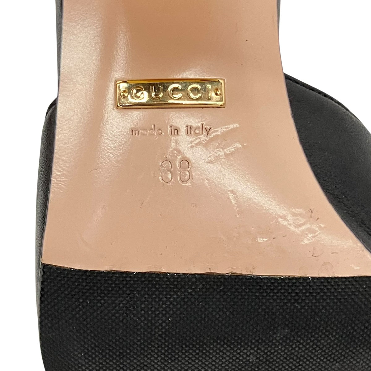 新品未使用！GUCCIのブラックミュールサンダル38 バンブー 新品未使用！GUCCIのブラックミュールサンダル38 バンブー - メルカリ