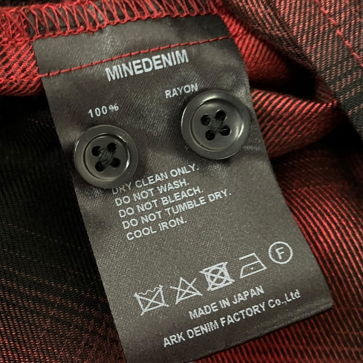 MINEDENIM オンブレチェックオープンカラーシャツMND-TSK001-17-022 古着・中古-6枚目のアイテム画像