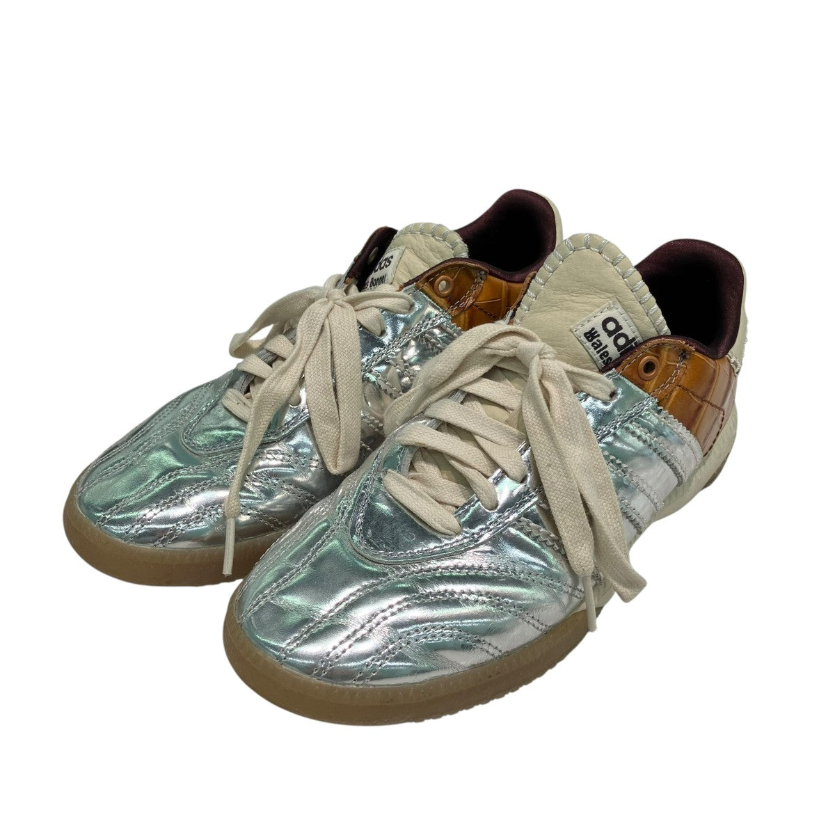 adidas×WALES BONNER WB MN SAMBA METALLICローカットスニーカーIH5777 古着・中古-1枚目のアイテム画像