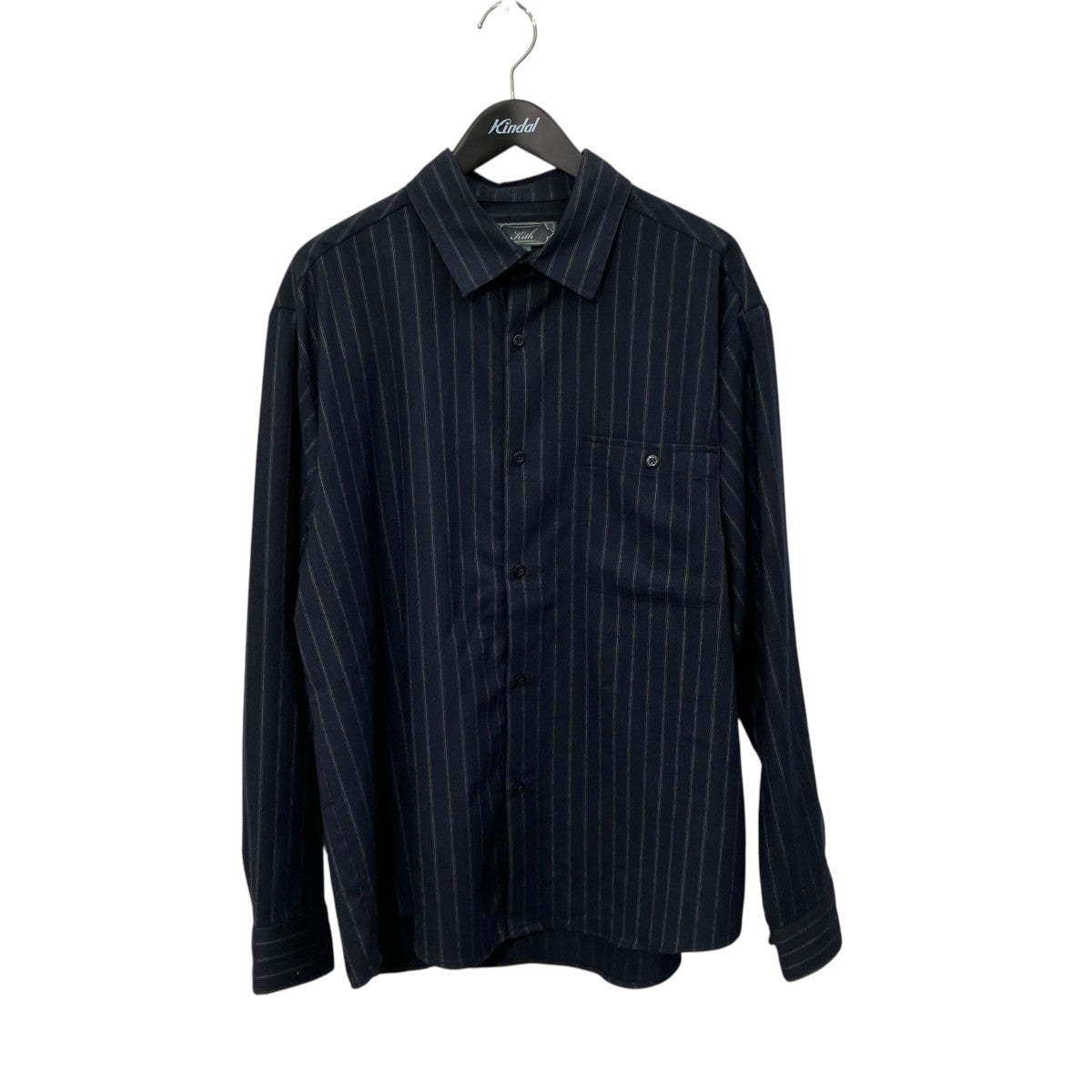 Flannel Tomas Shirtストライプ長袖シャツ25-050-060-0006