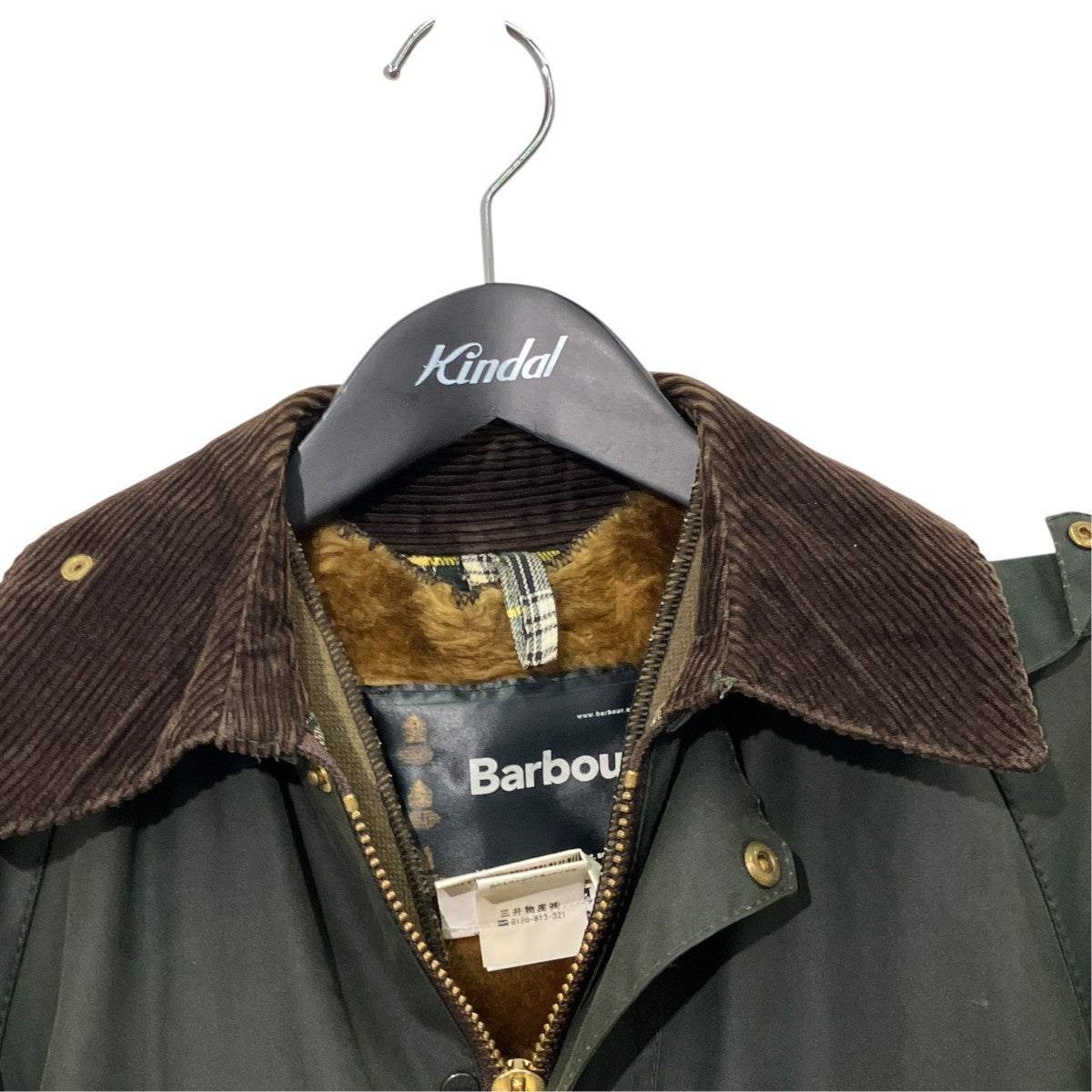 Barbour Border A297オイルドワックスジャケット 古着・中古-3枚目のアイテム画像