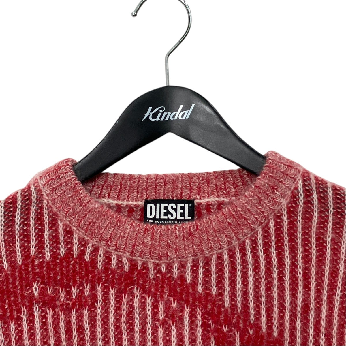 DIESEL abstract-knit ribbed jumperクルーネックニットA09481 古着・中古-3枚目のアイテム画像