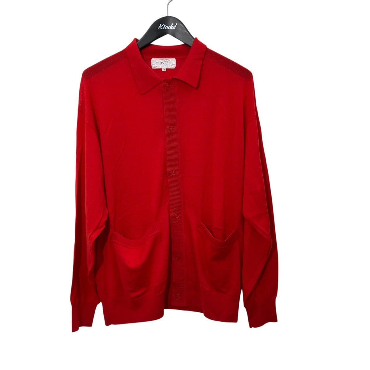 washable wool knit shirtニットカーディガン25-080-684-0010