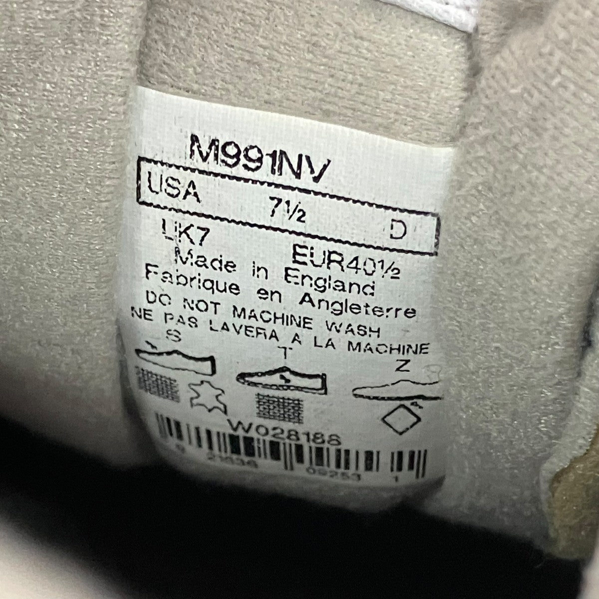NEW BALANCE スニーカーM991NV 古着・中古-9枚目のアイテム画像
