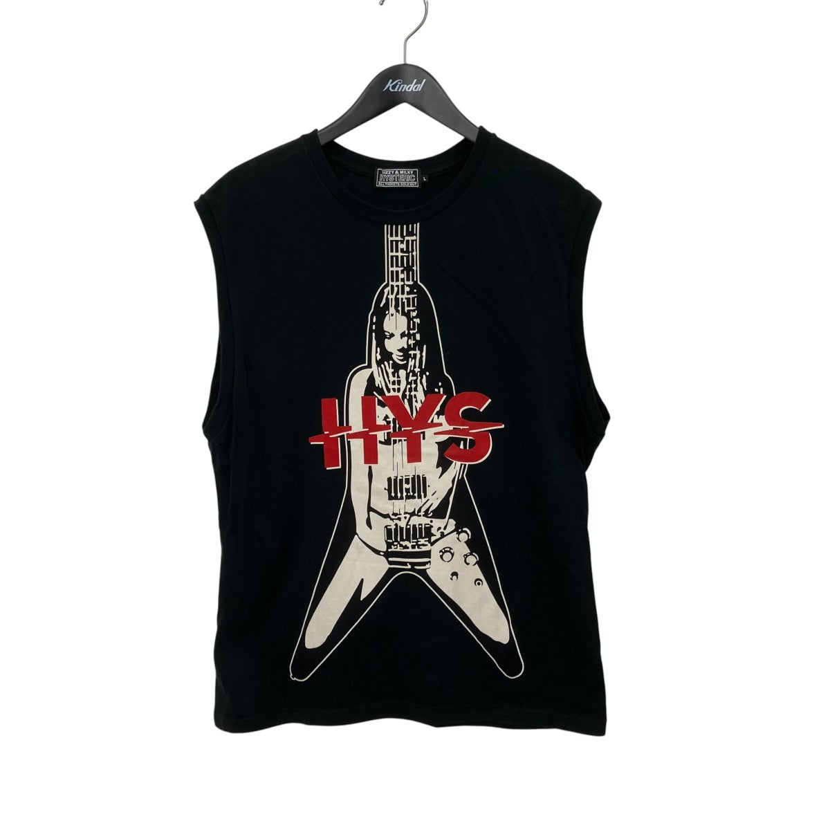 Hysteric Glamour FLYING VノースリーブTシャツ02251CR01 古着・中古-1枚目のアイテム画像