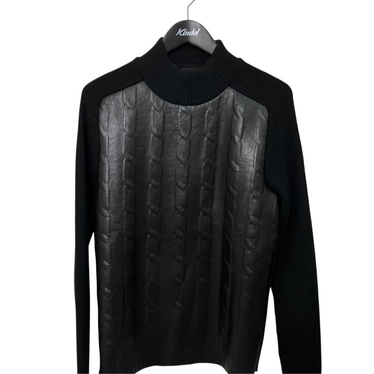 EMPORIO ARMANI レザーセーターS1M09M S109M 古着・中古-1枚目のアイテム画像