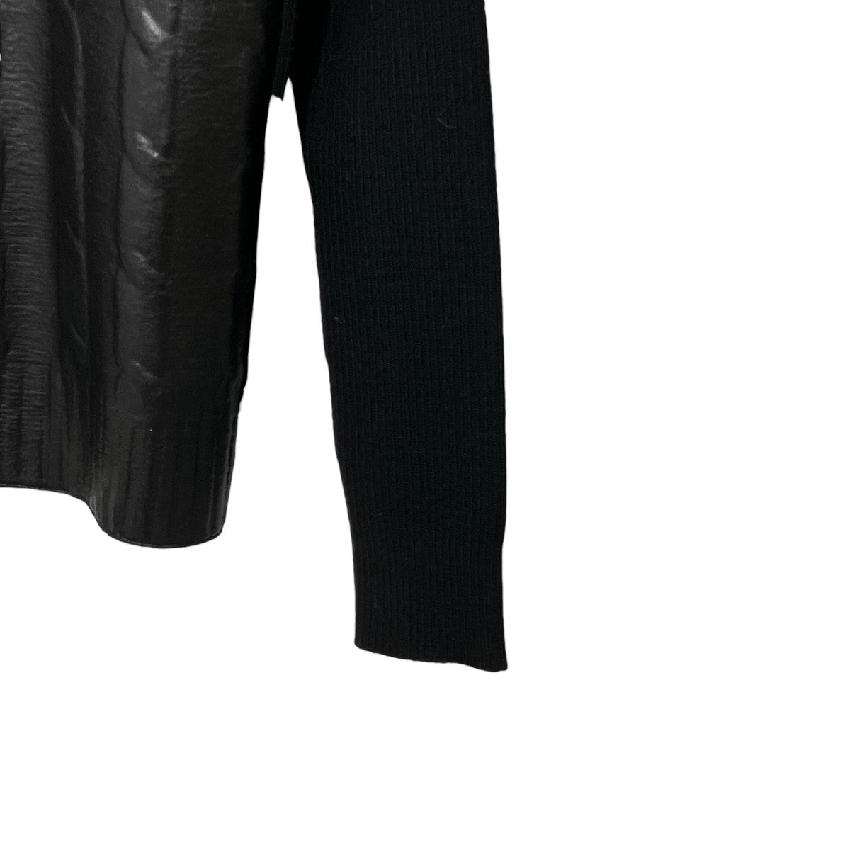 EMPORIO ARMANI レザーセーターS1M09M S109M 古着・中古-4枚目のアイテム画像