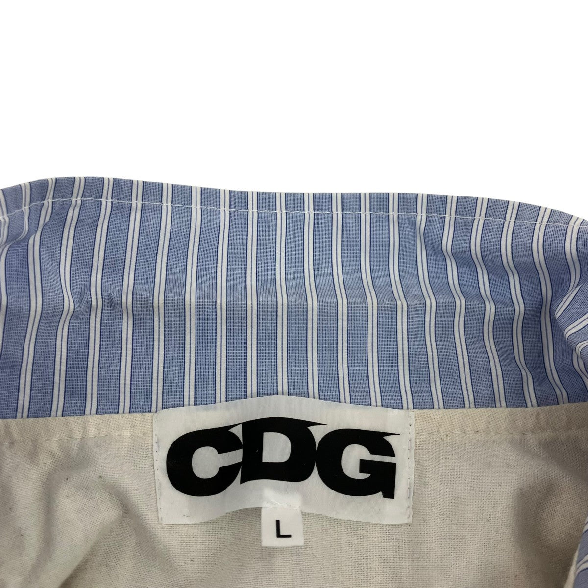 CDG ストライプコーチジャケットSZ-J016 古着・中古-5枚目のアイテム画像
