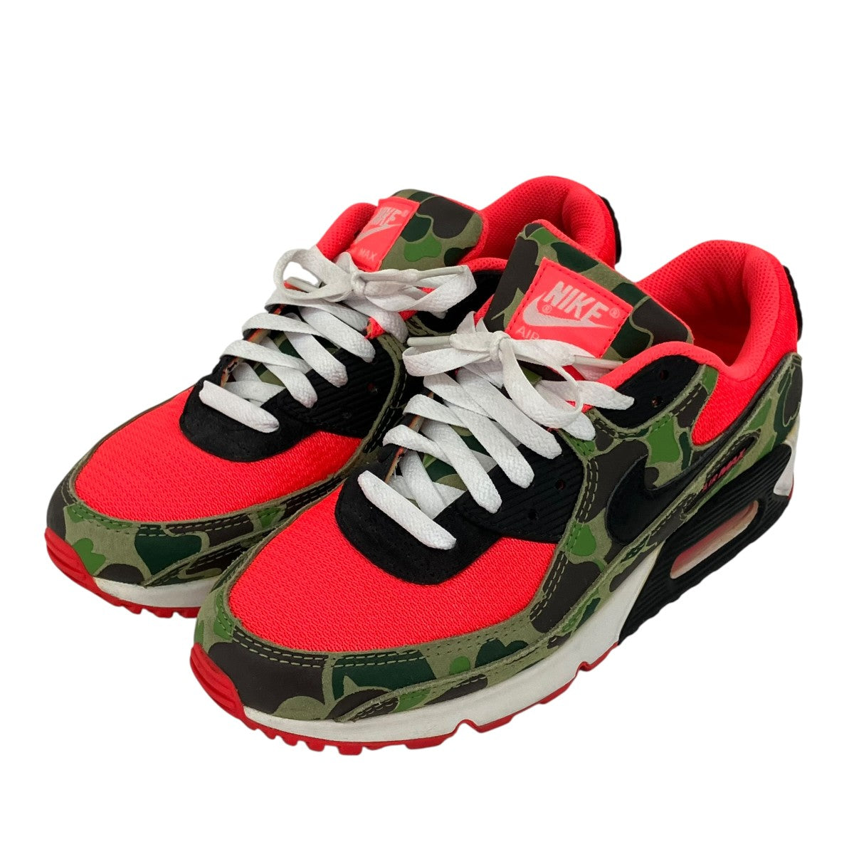 NIKE エアマックス 90 スペシャル リバースダックカモローカットスニーカーCW6024-600 古着・中古-1枚目のアイテム画像