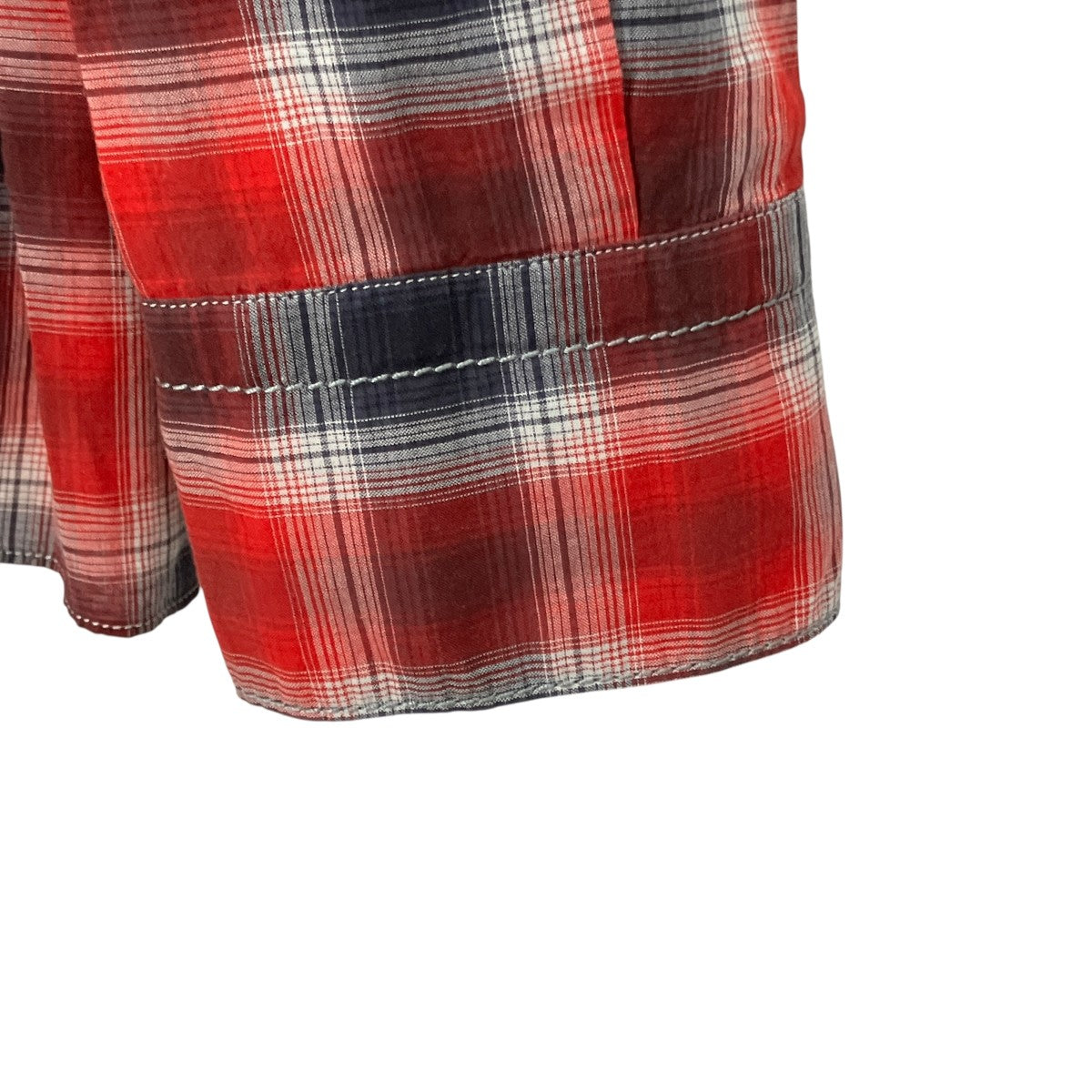 チェック長袖シャツ