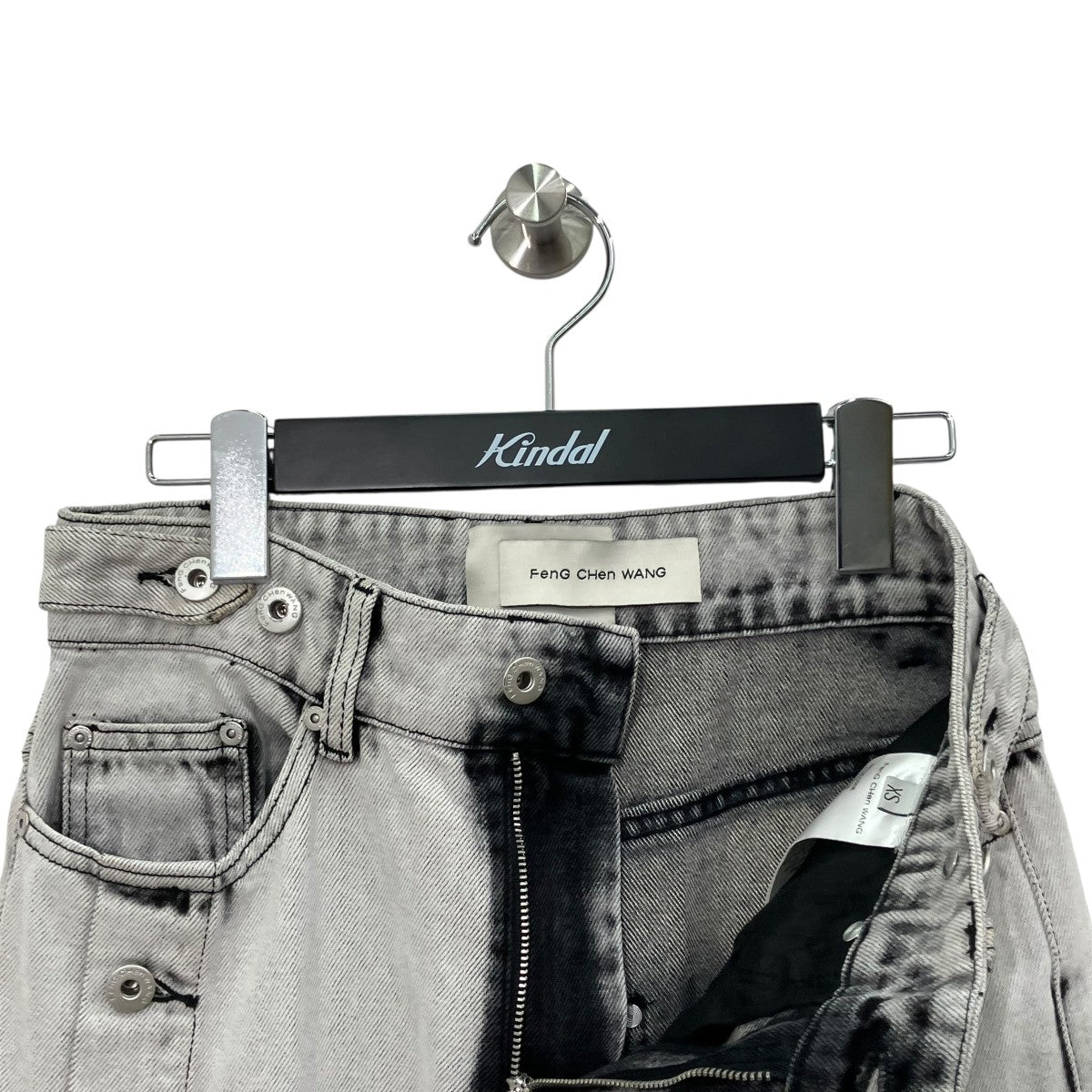 FENG CHEN WANG SIDE RELEASE DENIM PANTSデニムパンツFUS15TR08 古着・中古-3枚目のアイテム画像