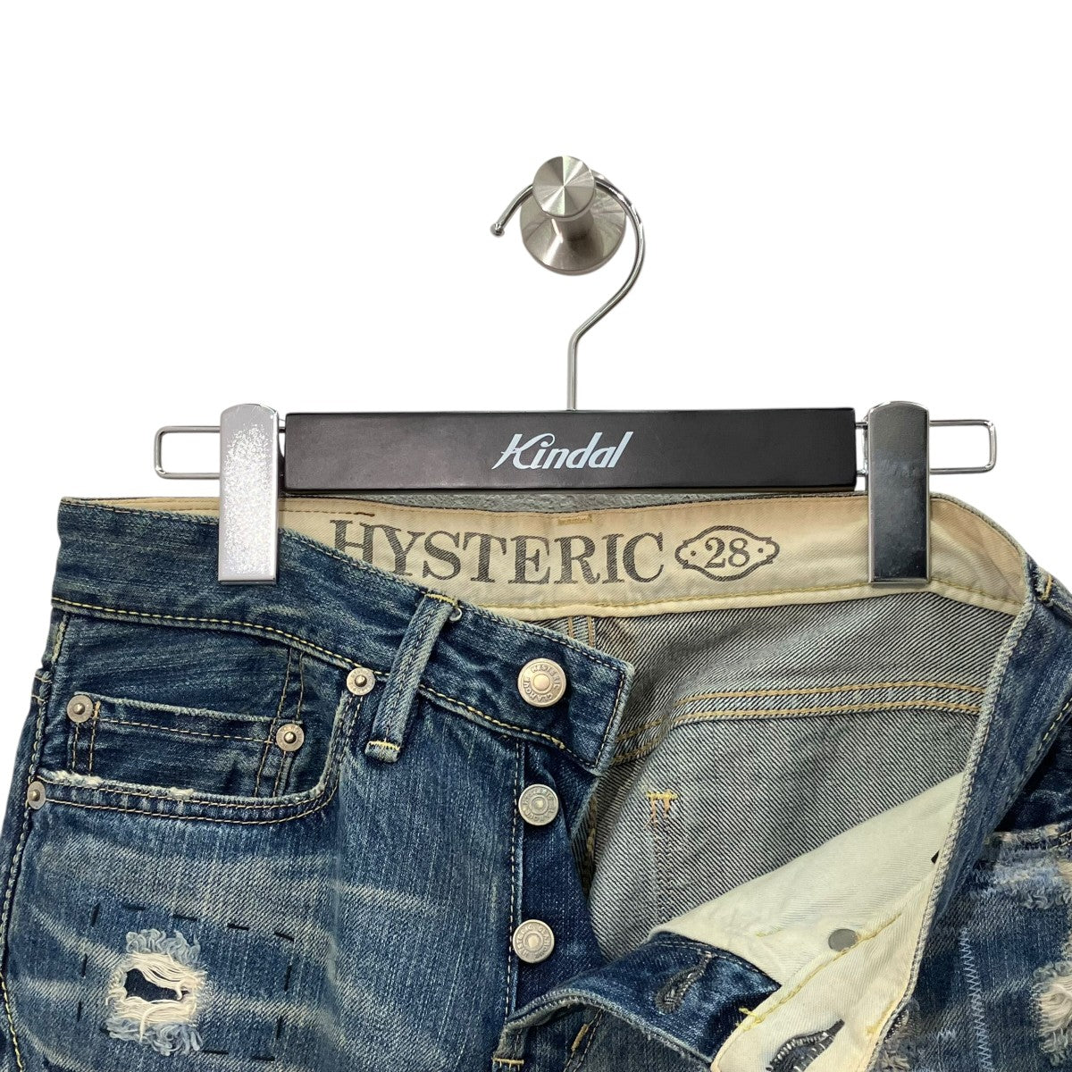 Hysteric Glamour ダメージデニムパンツ 古着・中古-3枚目のアイテム画像