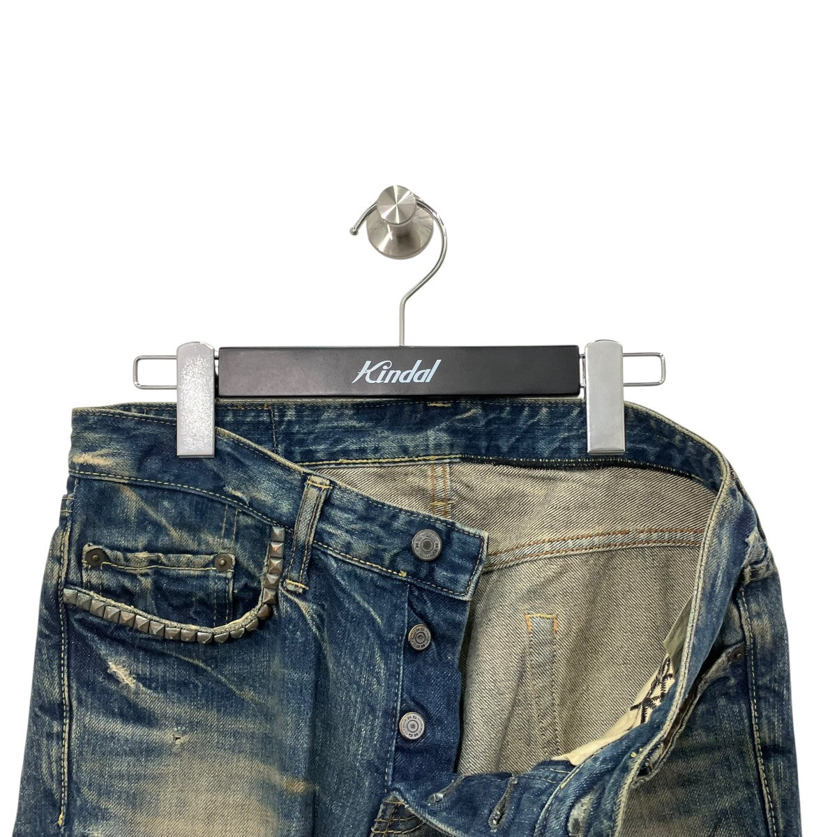 Hysteric Glamour スタッズ ペイントデニムパンツ 古着・中古-3枚目のアイテム画像