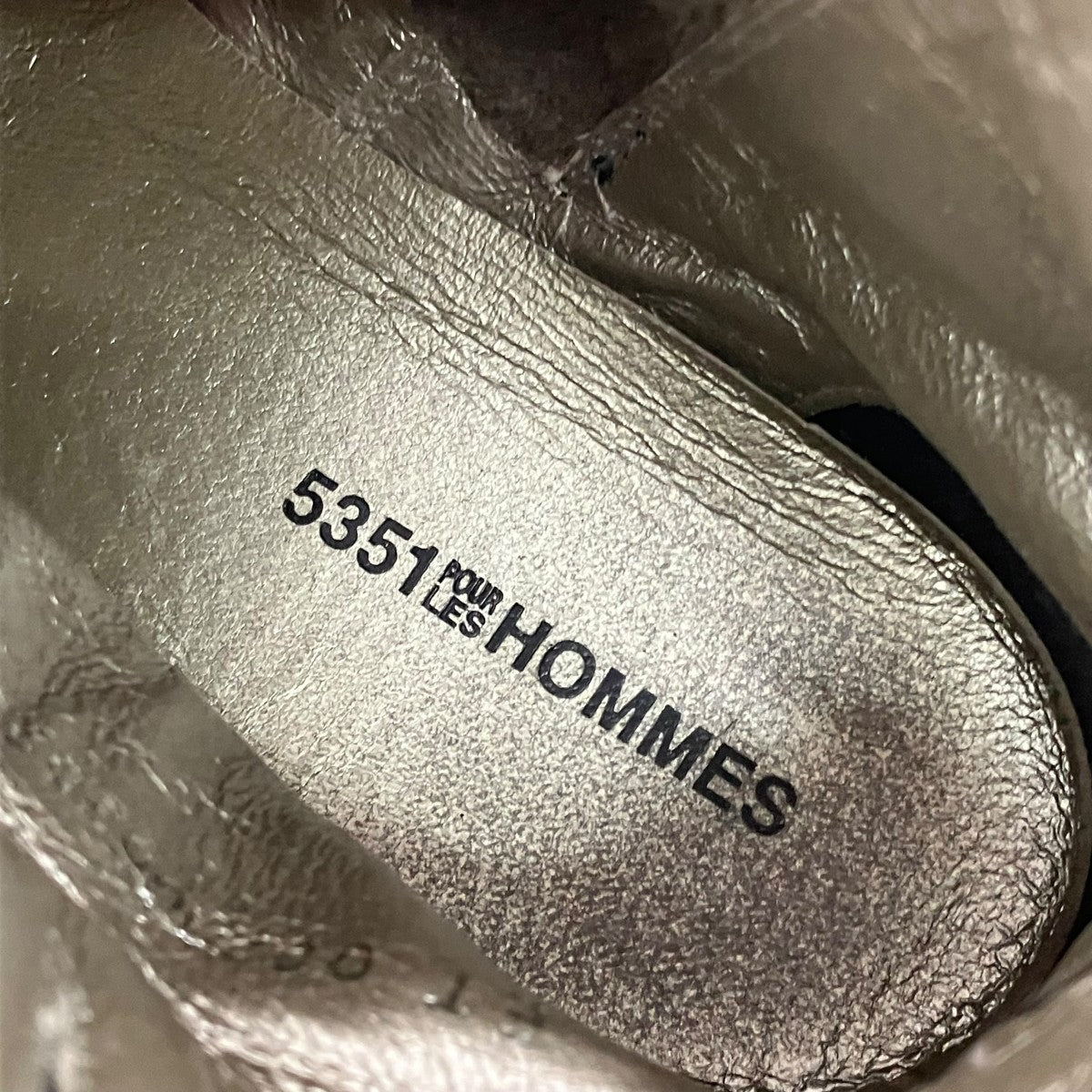 5351 pour les hommes レザーブーツ 古着・中古-10枚目のアイテム画像