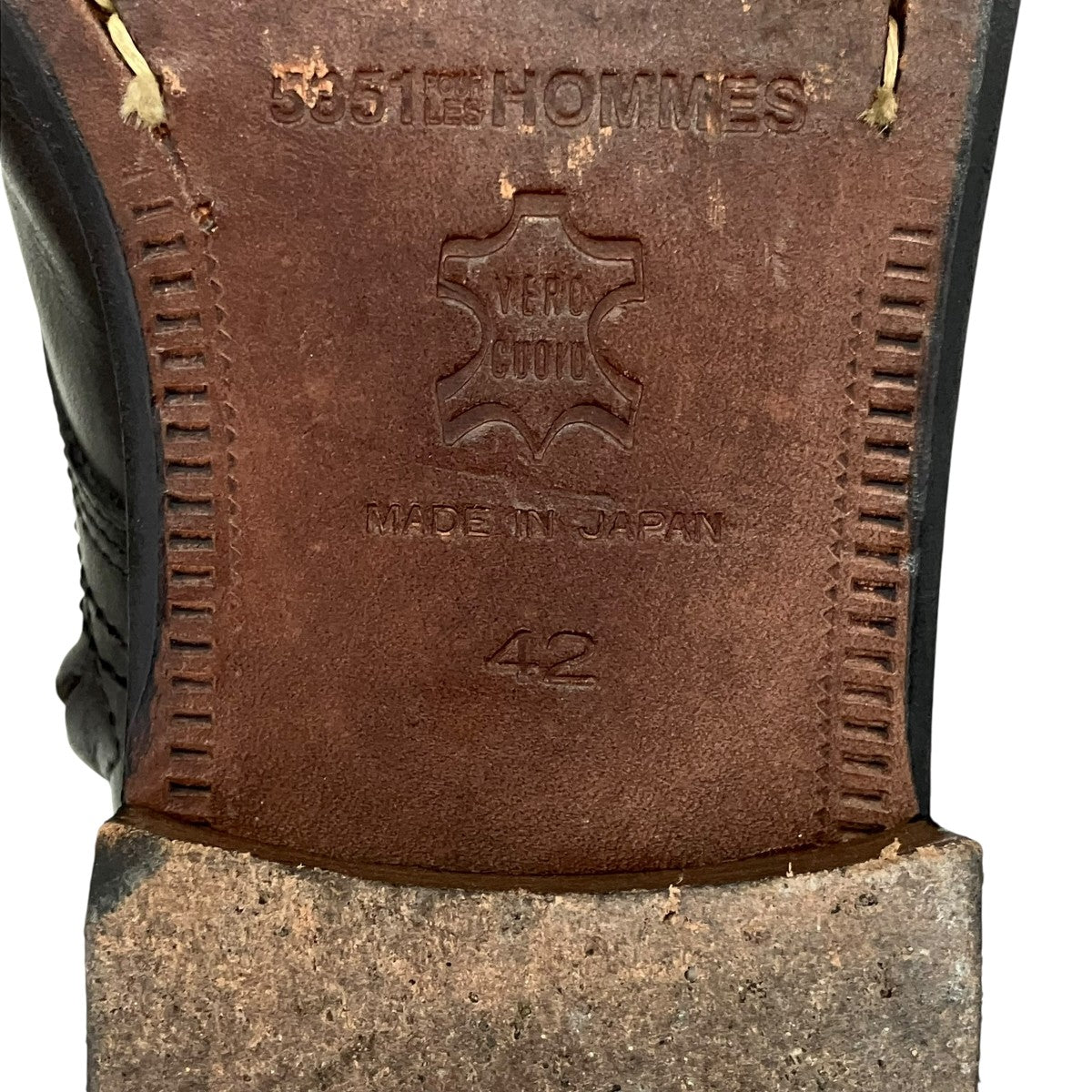 5351 pour les hommes ウイングチップショートブーツ 古着・中古-10枚目のアイテム画像