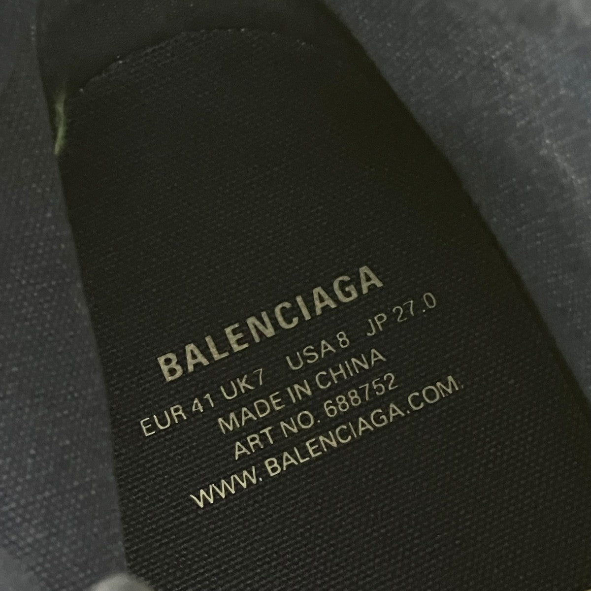 BALENCIAGA PARIS HIGH TOPハイカットスニーカー688752 古着・中古-6枚目のアイテム画像