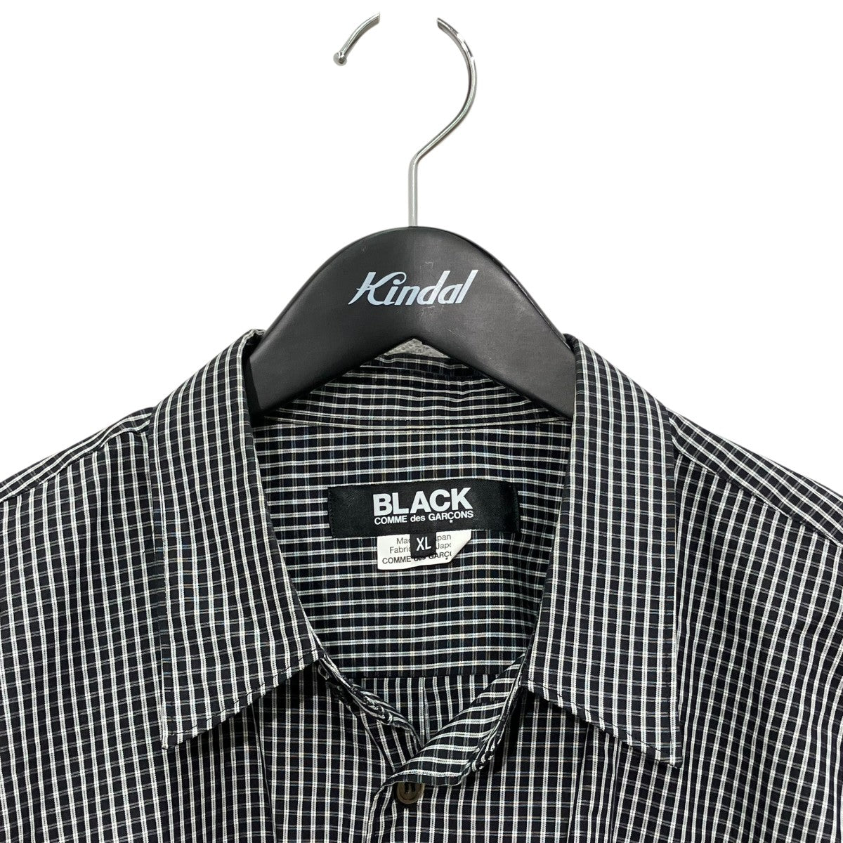 BLACK COMME des GARCONS チェック長袖シャツ1O-B010 古着・中古-3枚目のアイテム画像