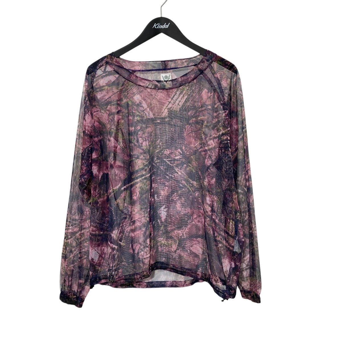 south2 west8 Bush Crew Neck Shirt - Lightweight MeshロングスリーブカットソーIN799 古着・中古-1枚目のアイテム画像