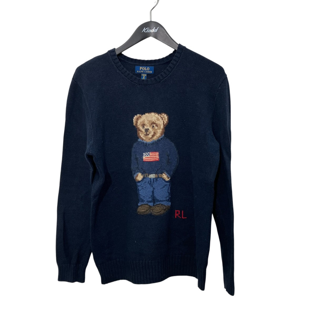 POLO RALPH LAUREN ポロベアクルーネックニット 古着・中古-1枚目のアイテム画像