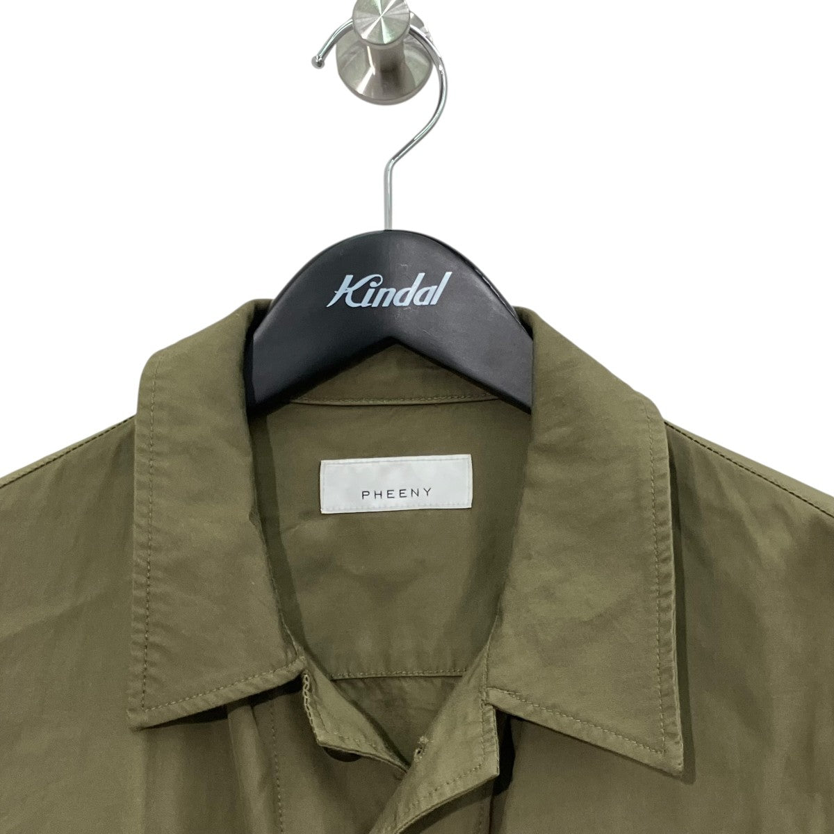 PHEENY Rayon cotton twill short fatigue jacketシャツジャケットPS19-BL01 古着・中古-3枚目のアイテム画像