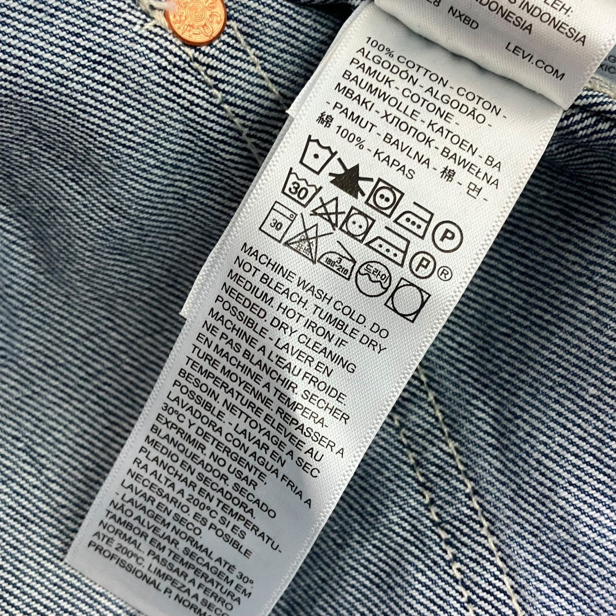 LEVI’S UNION ENGINEERデニムジャケットA7139-0000 古着・中古-6枚目のアイテム画像