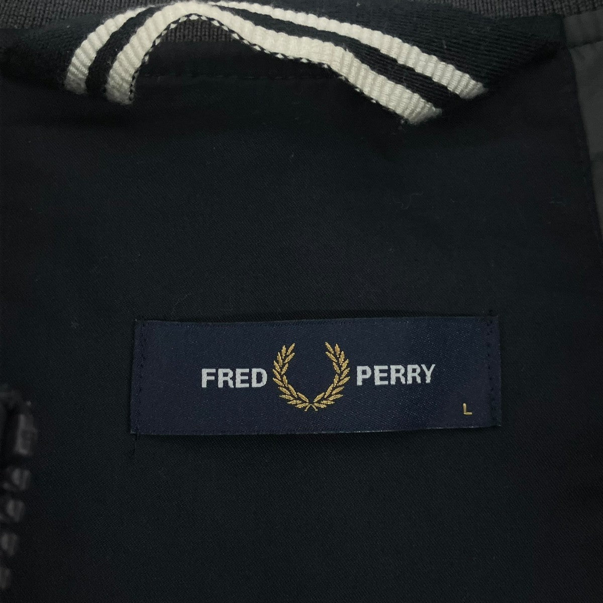 FRED PERRY ジップアップジャケット 古着・中古-6枚目のアイテム画像