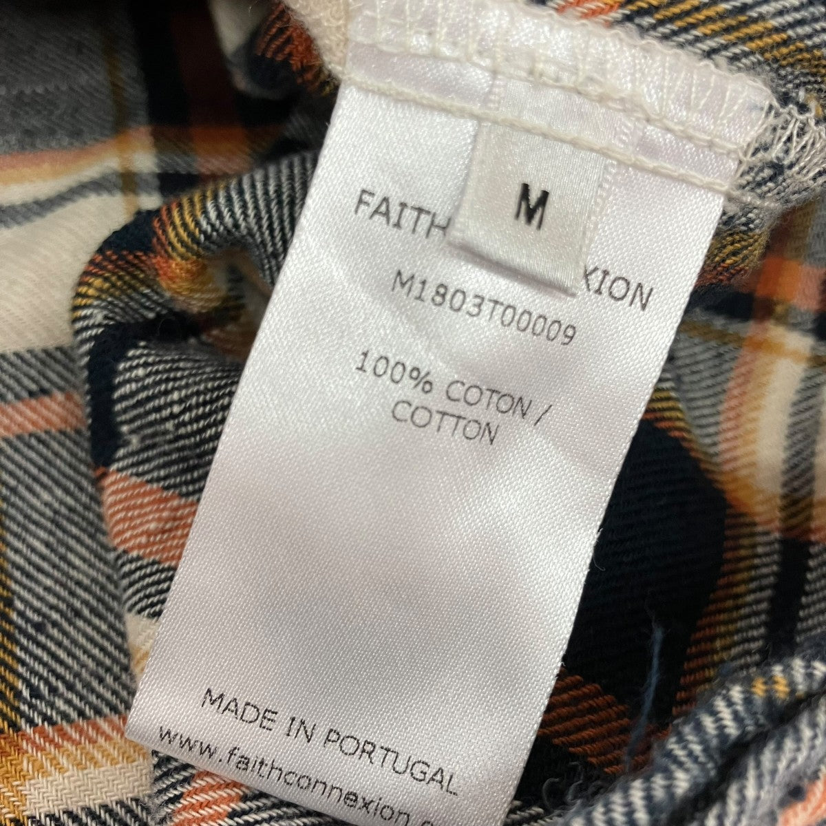 FAITH CONNEXION チェック長袖シャツM1803T00009 古着・中古-5枚目のアイテム画像