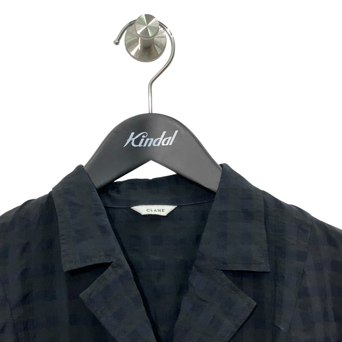 GINGHAM CHECK DOME SLEEVE SHIRTギンガムチェック半袖シャツ14122-4282