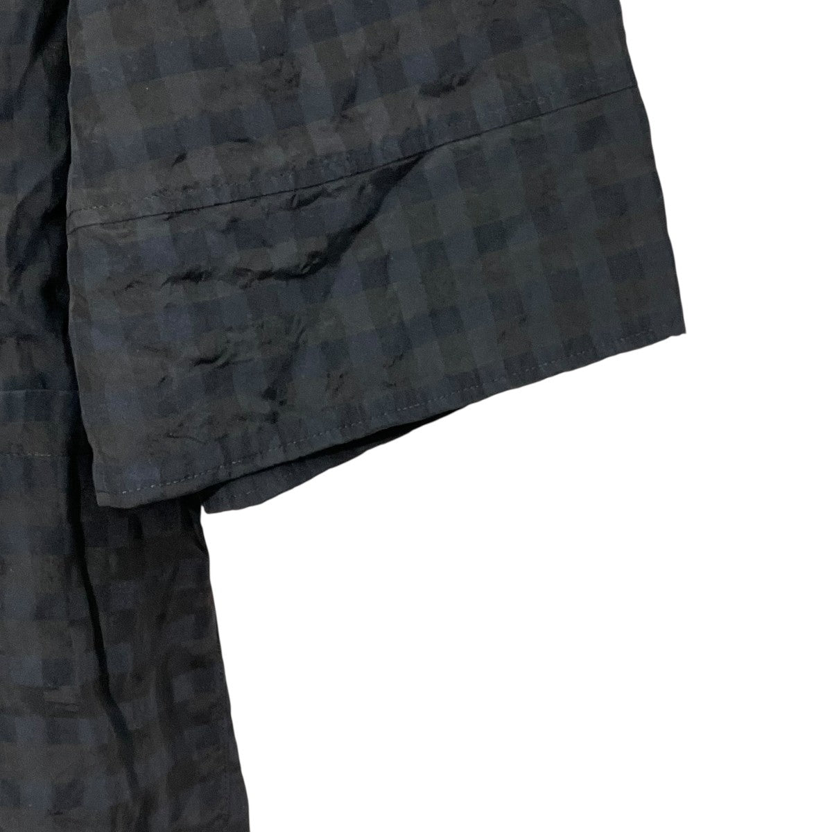 GINGHAM CHECK DOME SLEEVE SHIRTギンガムチェック半袖シャツ14122-4282
