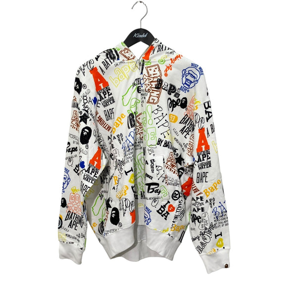 エイプ、ジップパーカー A BATHING APE(アベイシングエイプ) Shark Hand-Drawn Graphic Zip-Up