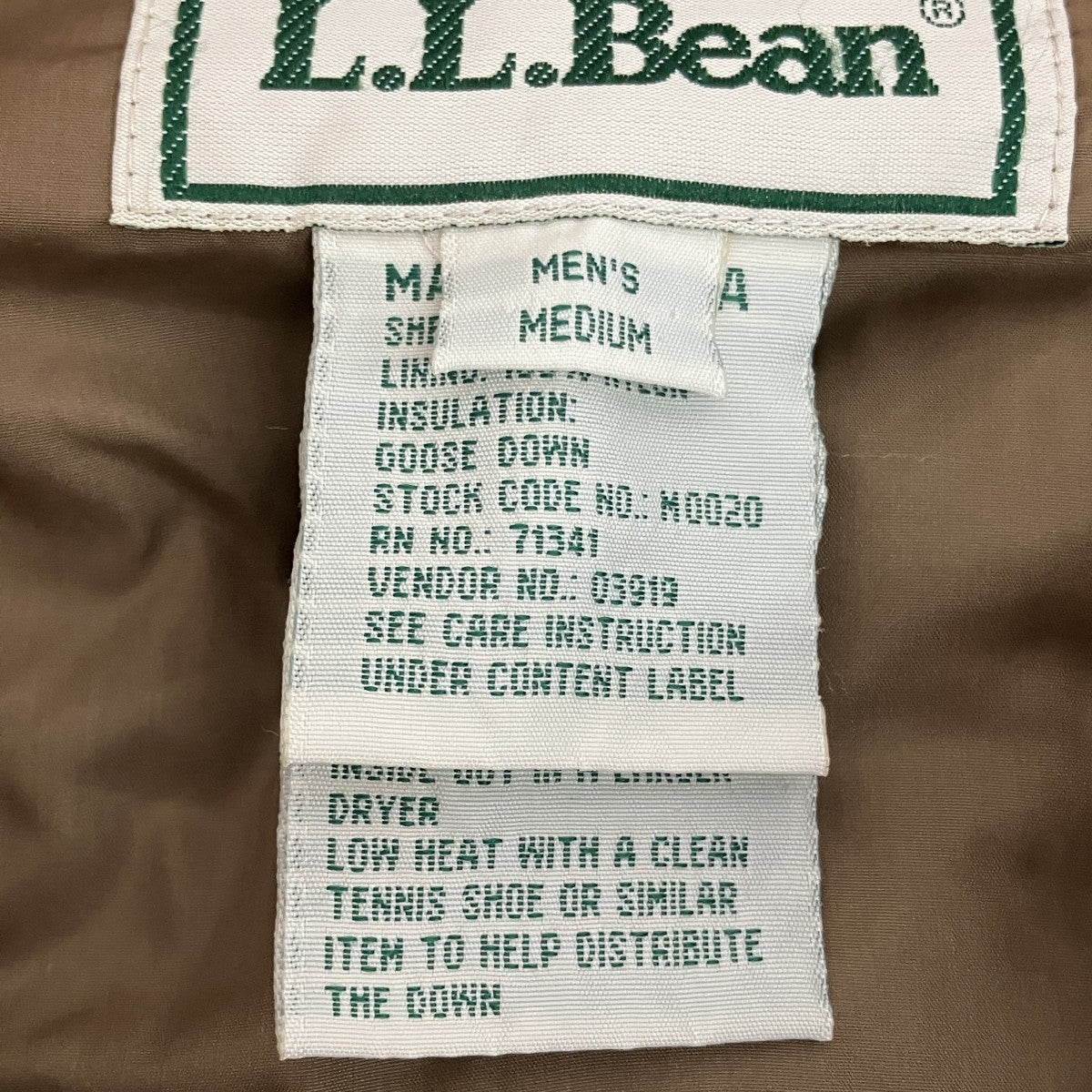 L．L．Bean 90sダウンジャケットM0020 古着・中古-8枚目のアイテム画像