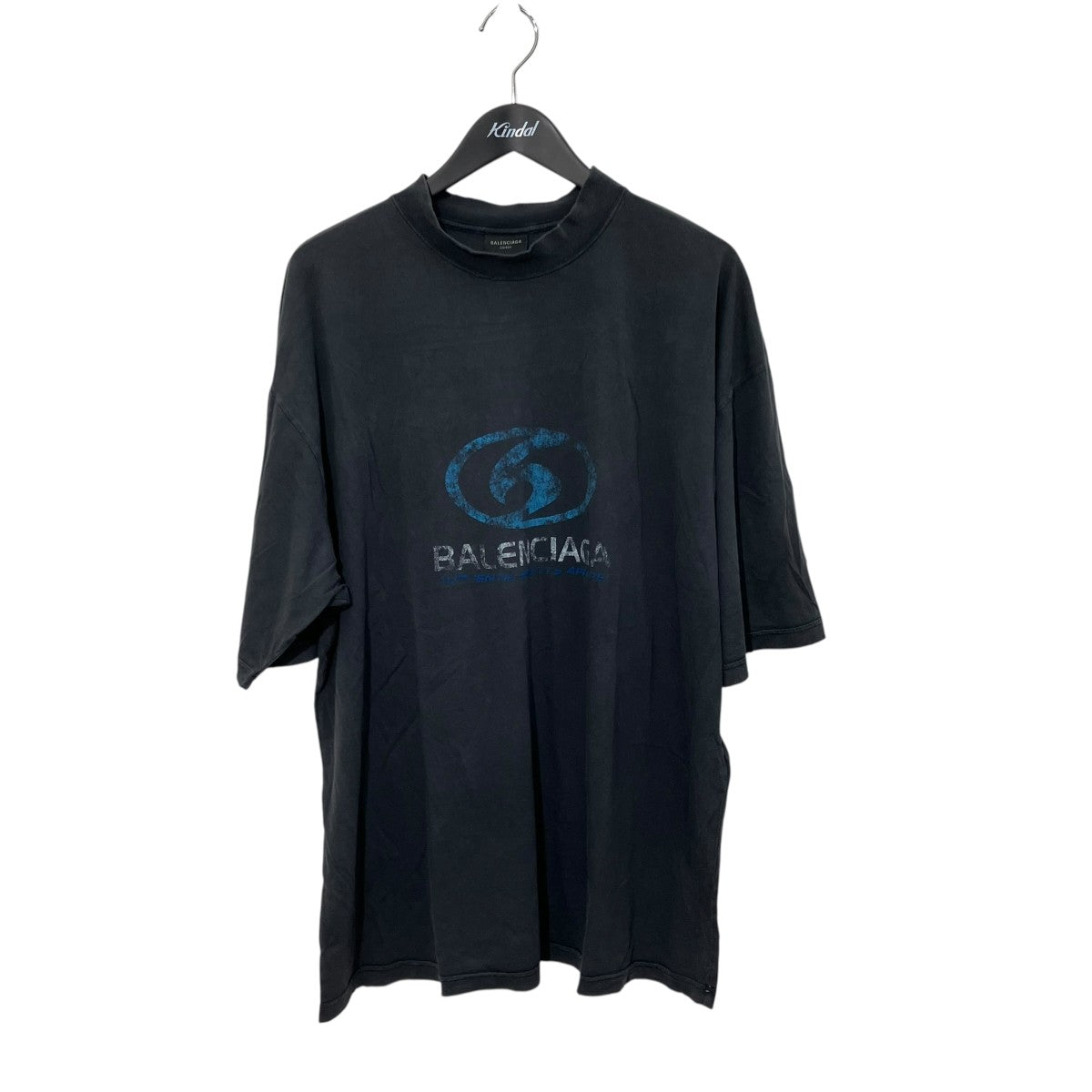 BALENCIAGA 24SSミディアムフィットダメージ加工半袖Tシャツ764235 古着・中古-1枚目のアイテム画像