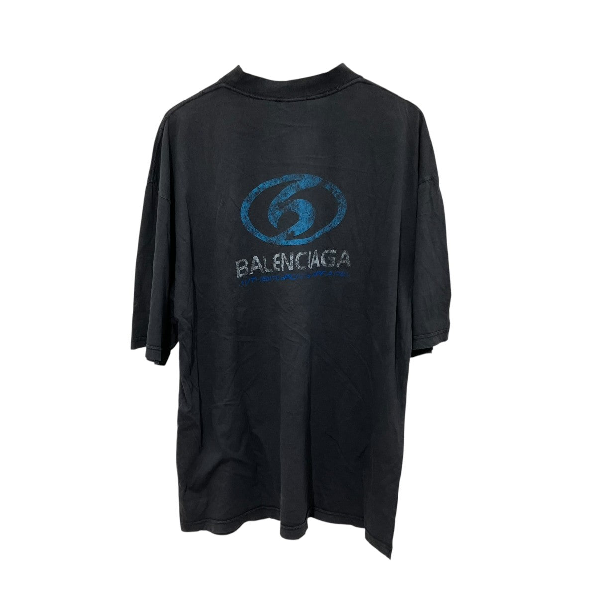 BALENCIAGA 24SSミディアムフィットダメージ加工半袖Tシャツ764235 古着・中古-2枚目のアイテム画像