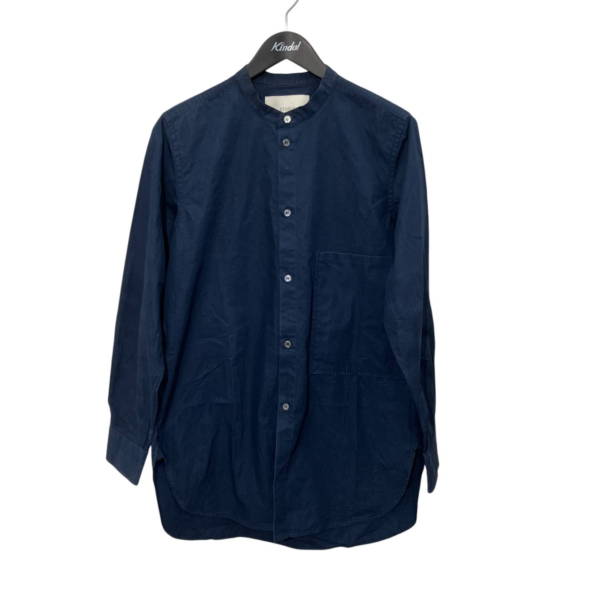 STUDIO NICHOLSON バンドカラーシャツ 古着・中古-1枚目のアイテム画像