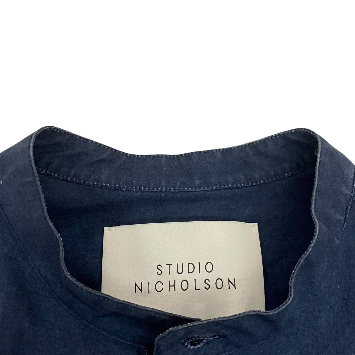 STUDIO NICHOLSON バンドカラーシャツ 古着・中古-6枚目のアイテム画像