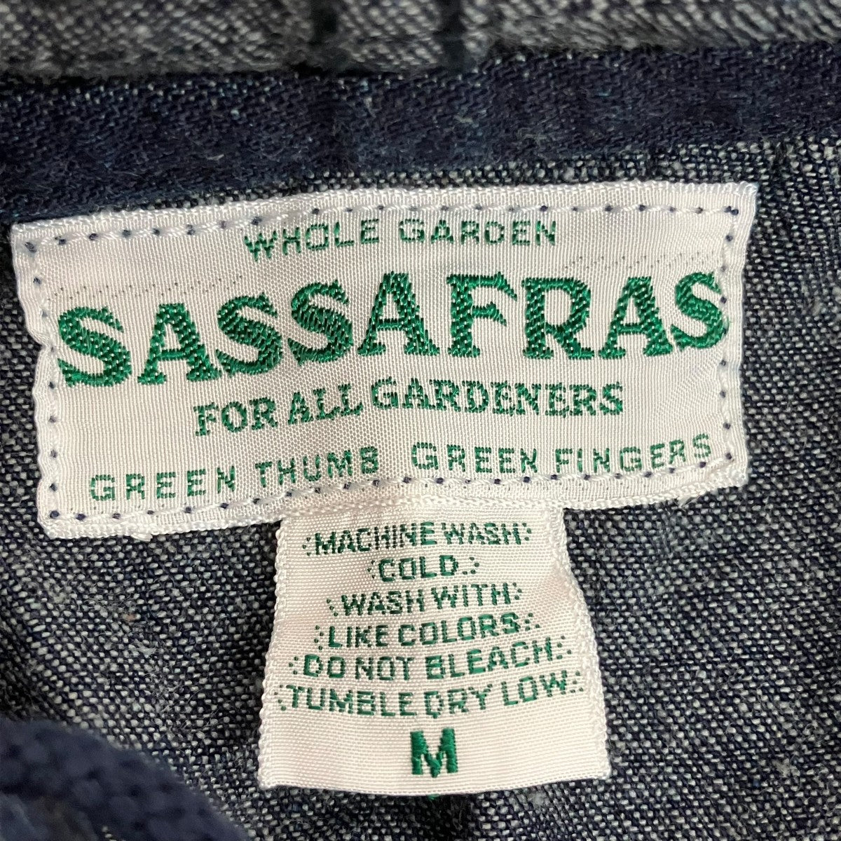 SASSAFRAS フードデニムジャケット 古着・中古-5枚目のアイテム画像