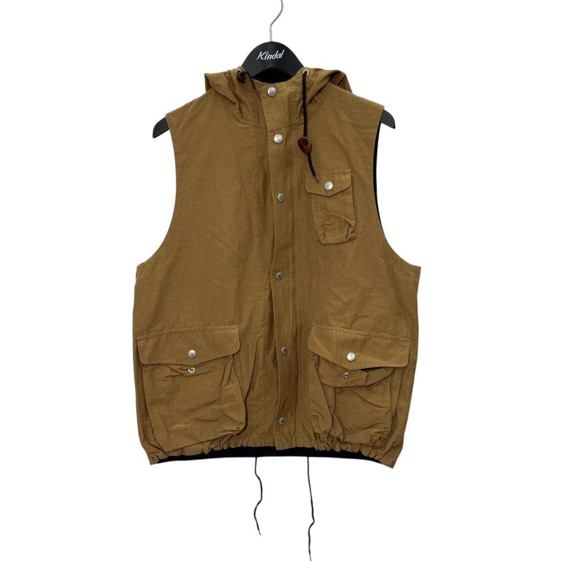 bitter Brown ジップアップベスト 古着・中古-1枚目のアイテム画像