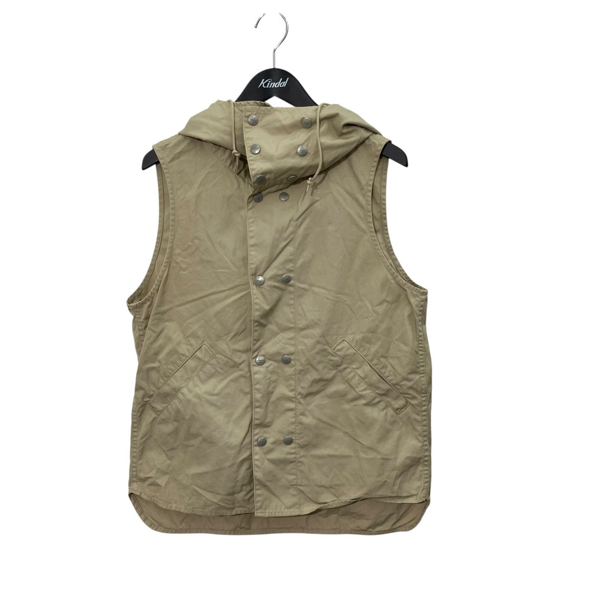SASSAFRAS ダブルスナップボタン ベスト 古着・中古-1枚目のアイテム画像
