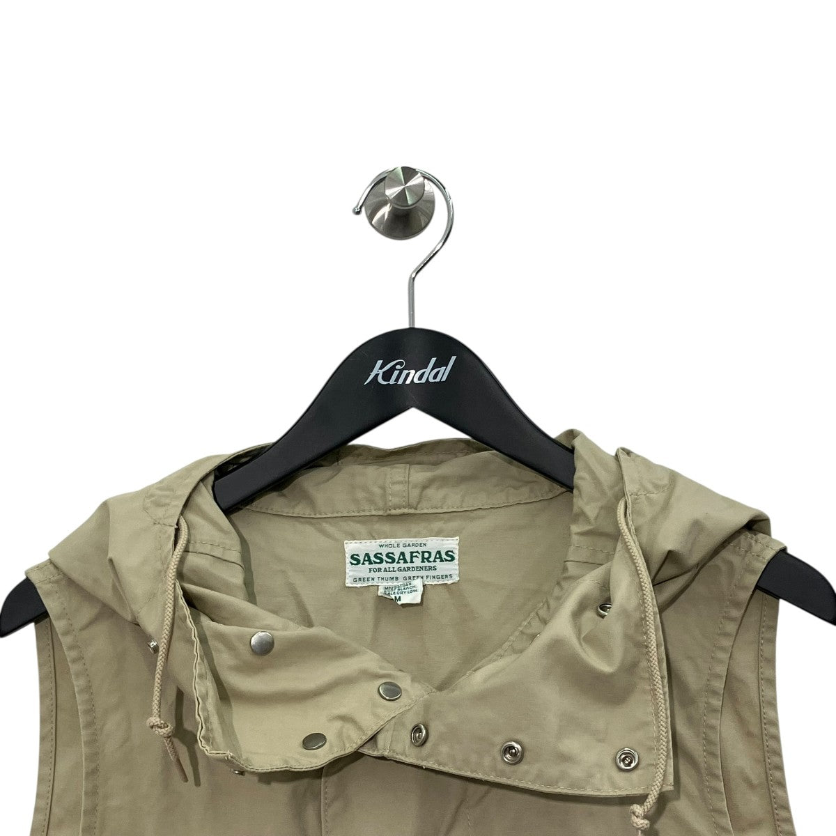 SASSAFRAS ダブルスナップボタン ベスト 古着・中古-3枚目のアイテム画像